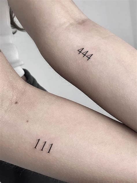 Tattooing Angelic Messages 57 Angel Number Tattoos Explained