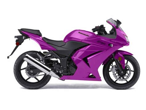 Purple Kawasaki Ninja 250r