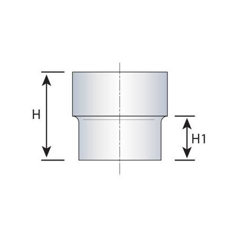 Réduction pour conduit de raccordement acier émaillé femelle femelle