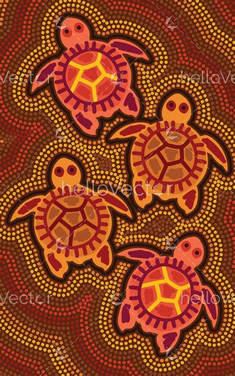 Aboriginal Art Animals Turtle