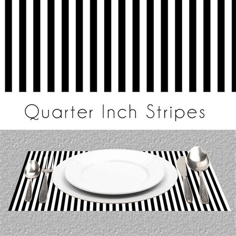 Black White Stripes Paper Placemats BW Paper Placemats Book - Etsy