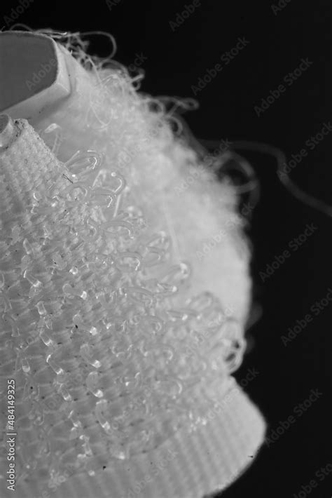 Black And White Photo Of Velcro Texture Stock Photo Adobe Stock