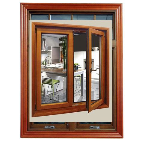 Brand New Wood Windows With Aluminum Exteriors Wooden Color Jalousie