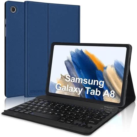 Étui Clavier Pour Samsung Galaxy Tab A8 Keyboard 2021 Clavier Bluetooth Détachable Avec Housse