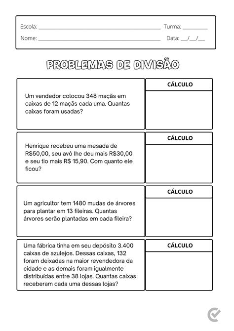 Atividades de Multiplicação para 5º Ano Click Escolar verloop io