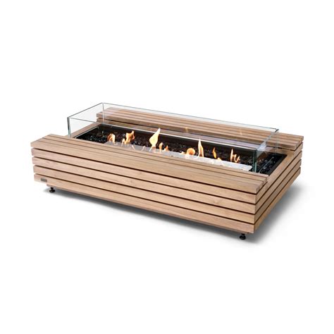 Ecosmart Fire Cosmo Teak Fire Table Set 2modern