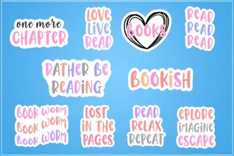 Book Stickers Bundle Graphic By Crreative Contributors · Creative Fabrica