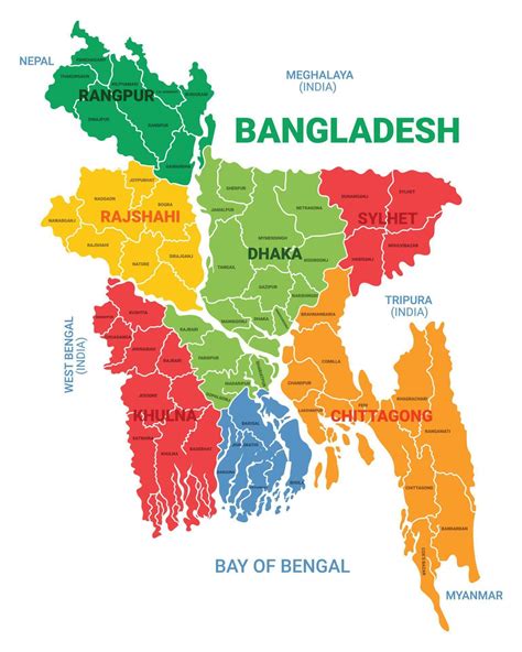 বাংলাদেশের মানচিত্র Bangladesh Manchitra Bangladesh Map