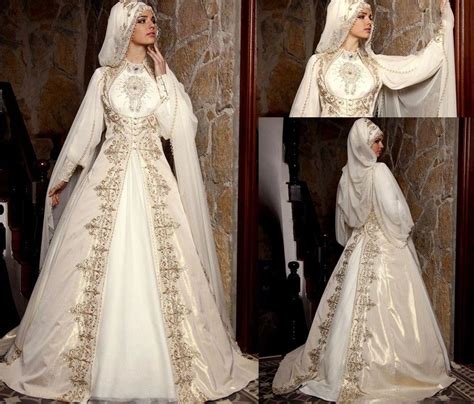 Modest Clothing 2015 Arabic Muslim Wedding Dresses With Long Sleeves