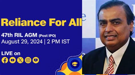 Reliance RIL AGM Meeting 2025 Date Time Venue Launch LIVE Updates