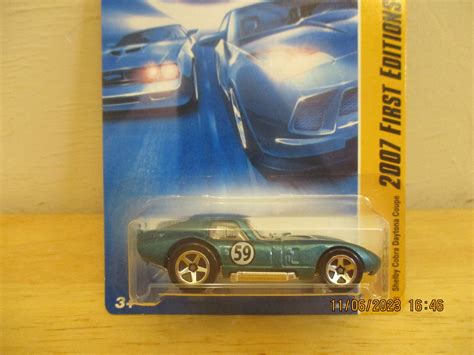 2007 6 Shelby Cobra Daytona Coupe 5sp Teal Post 110623 Htf Closeup  Hot Wheels Mattel