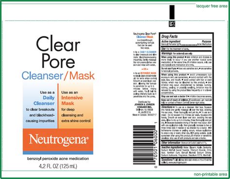 Neutrogena Clear Pore Cleanser Mask