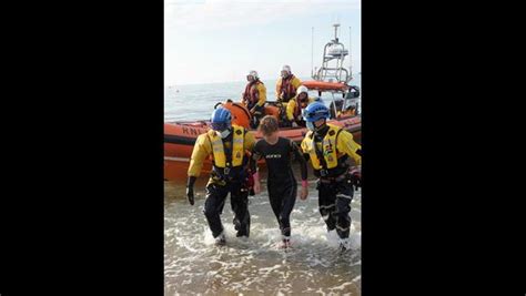 Whitstable Rnli Lifeboat In Joint Services Exercise Rnli