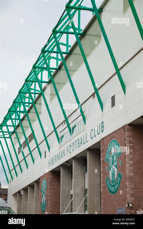 Hibernian Football Club stadium in Edinburgh Scotland Stock Photo - Alamy