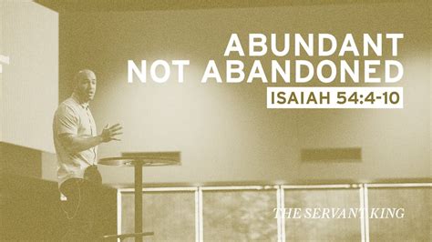 Abundant Not Abandoned Isaiah 544 10 Youtube