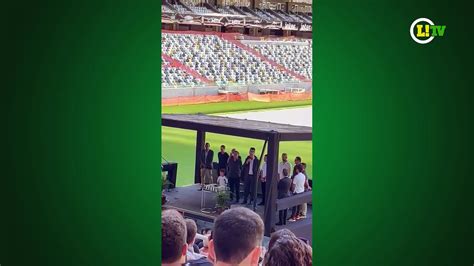 Em Inauguração Da Arena Mrv Presidente Do Atlético Mg Agradece Aos