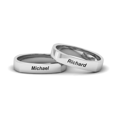 Personalized Gay Wedding Rings In K Rose Gold Fascinating Diamonds