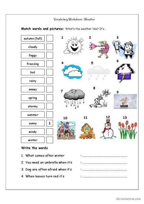 Vocabulary Matching Worksheet …: English ESL worksheets pdf & doc