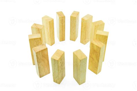 blocks  wood isolated  white background  stock photo