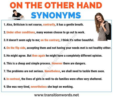 Another Word for ON THE OTHER HAND: 18 Useful Synonyms for On the other ...