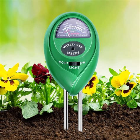 Flintronic 3 In 1 Soil Tester Accurate Soil Tester With PH Light And