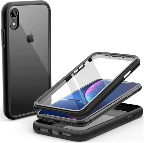 Jetech Skal F R Iphone Xr Tum Med Inbyggt Repfri Sk Rmskydd