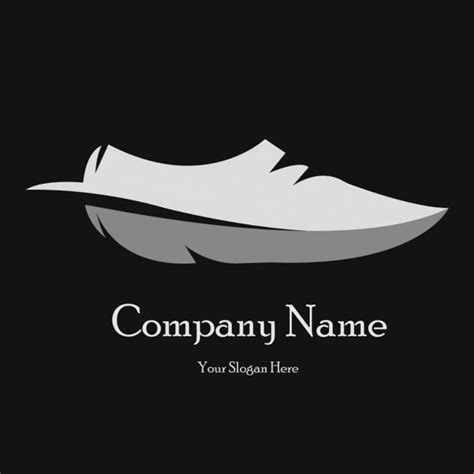 Black And White Shoe Logo Design