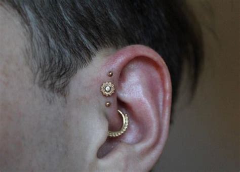 Triple Forward Helix Pierced By Westin Michael While At Saint Sabrinas