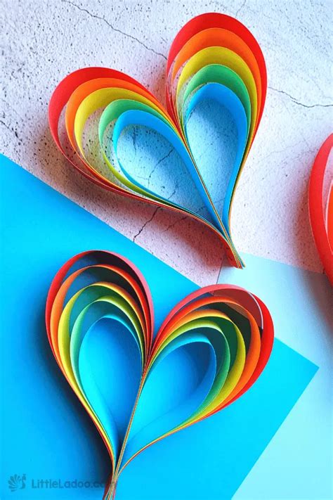 Paper Strip Heart Craft