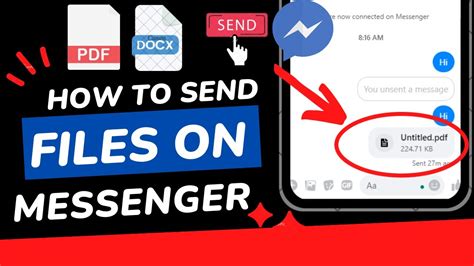 How To Send File On Messenger How To Send PDF File In Messenger App