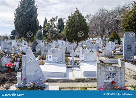 Bulgarian cemetery 2 editorial photo. Image of burial - 90210236