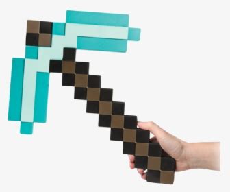 Minecraft Diamond Pickaxe Png Transparent Png Kindpng