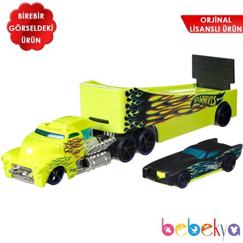 Orjinal Hot Wheels Taşıyıcı Tırlar ROCK N RACE BDW62 Orjinal Hotwheels Taşıyıcı Tır ve Araba