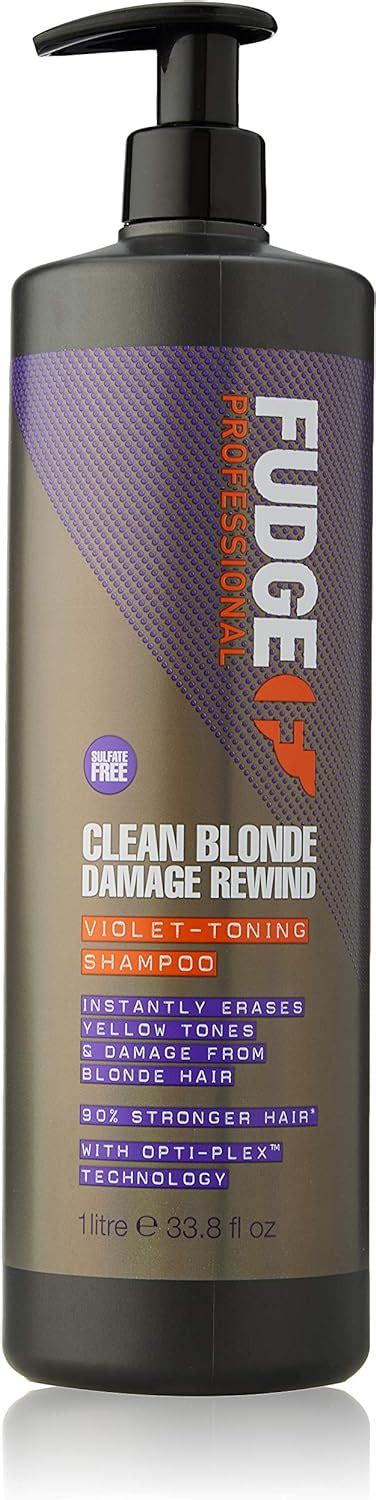 Fudge Professional Purple Toning Shampoo Clean Blonde Damage Rewind Shampoo For Blonde Hair