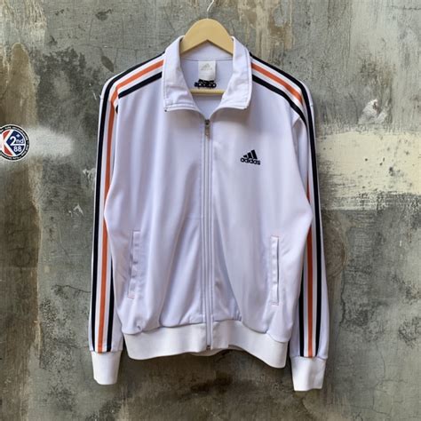 Jual Adidas Tracktop White Tracksuit Second Original Shopee Indonesia