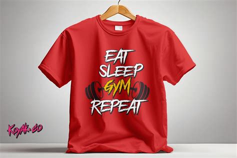 Eat Sleep Gym Repeat Tee Fitness Motivation T Shirt Workout Etsy