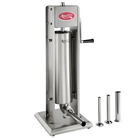 Avantco SS 15V 15 Lb Stainless Steel Vertical Manual Sausage Stuffer