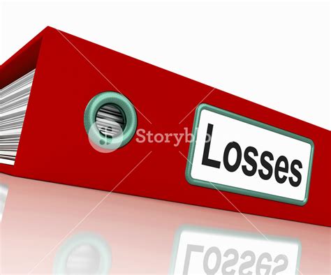 Losses File Contains Accounting Documents And Reports Royalty Free Stock Image Storyblocks