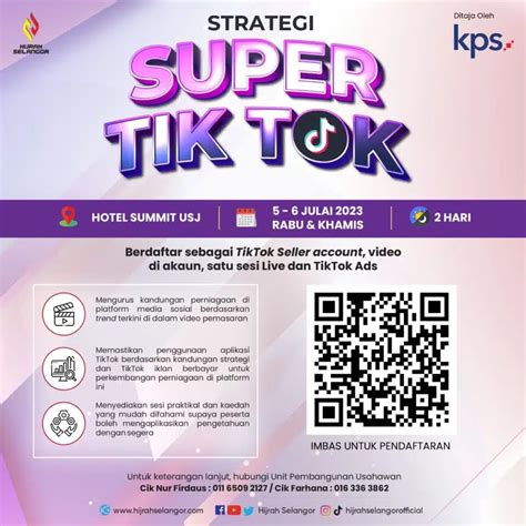 Hijrah Pelawa Usahawan Sertai Kelas Tiktok Percuma Bantu Tingkat