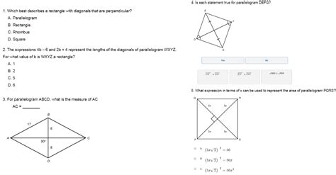 If Wxyz Is A Square Which Statements Must Be True