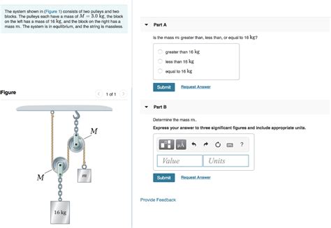 Solved The System Shown In Figure 1 Consists Of Two Pulleys And