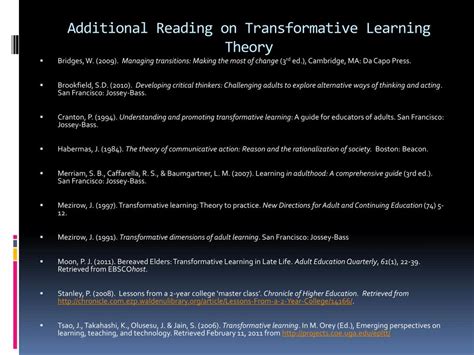 PPT - Transformative Learning PowerPoint Presentation, free download ...