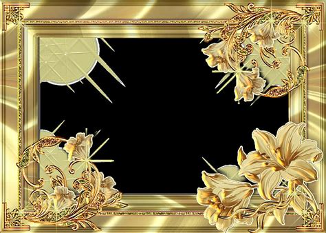 Gold Flower Frame Hq Png Golden Frame Hd Wallpaper Pxfuel