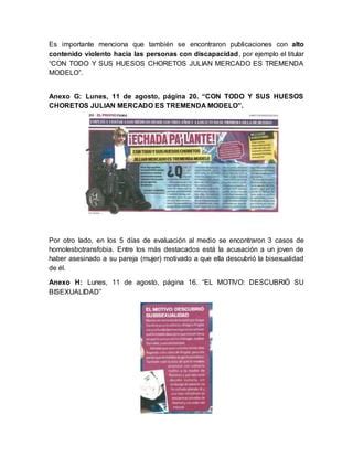 Informe N Del Observatorio De Medios Carmen Clemente Travieso Pdf