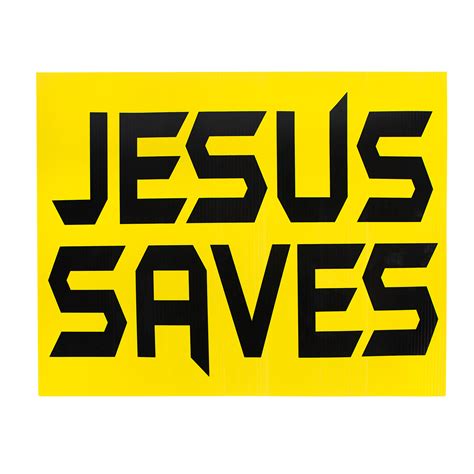 JESUS SAVES Bumper Sticker - JESUS SAVES SIGNS