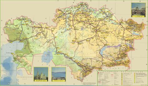 Road Map Of Kazakhstan Maps Of Kazakhstan Maps Of Asia Map | The Best ...