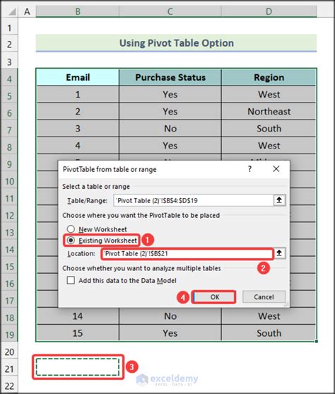 How to Make a Contingency Table in Excel (2 Easy Ways)