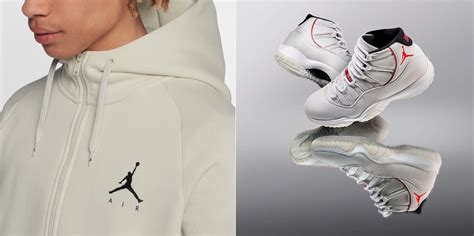 Jordan 11 Platinum Tint Hoodies To Match