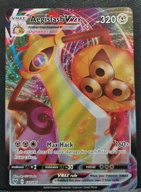 Pokemon Card Aegislash Vmax Full Art Ultra Rare Vivid Voltage