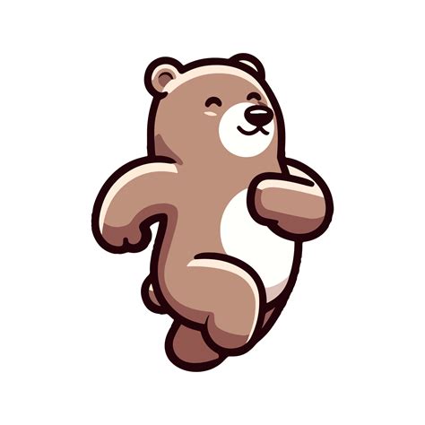 Cute Icon Character Dancing Bear 44628294 Png